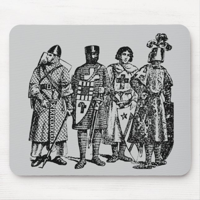 Mittelalterliche Ritter Mauspad (Vorne)