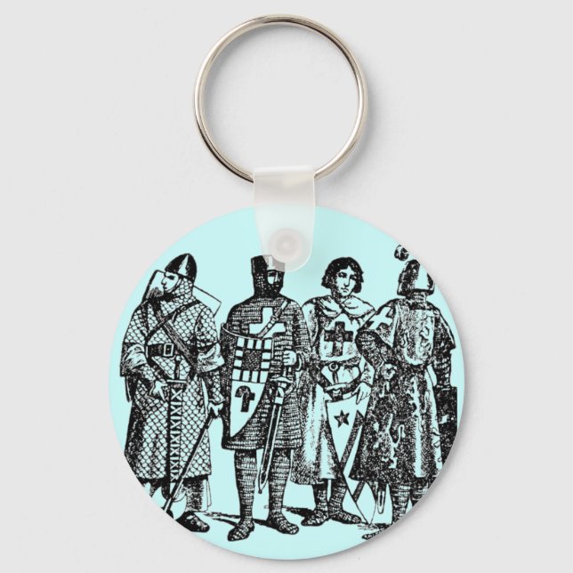 Mittelalterliche Ritter Schlüsselanhänger (Vorderseite)