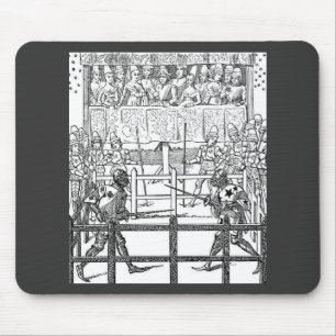 Mittelalterliche Ritter stechen Mauspad
