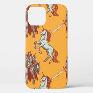 mittelalterliche Ritter und Einhorn nahtlos Muster Case-Mate iPhone Hülle