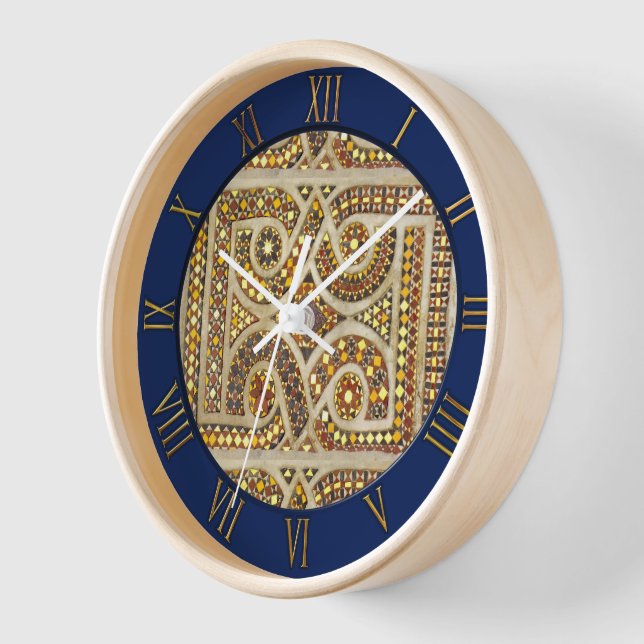 Mittelalterliche romanische Mosaik Uhr (Winkel)