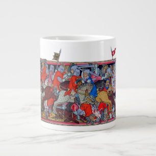 Mittelalterliche Schlacht Jumbo-Tasse