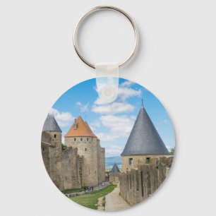 Mittelalterliche Stadtmauern von Carcassonne Schlüsselanhänger