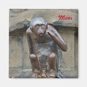 Mittelalterliche Statue eines Affen auf dem Grand Magnet