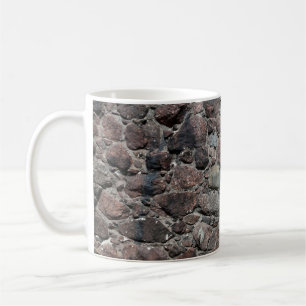 Mittelalterliche Steinmauer-Textur Kaffeetasse