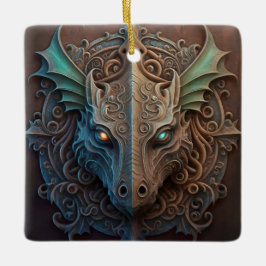 Mittelalterliche Stone Gargoyle Dragon Carving Keramikornament