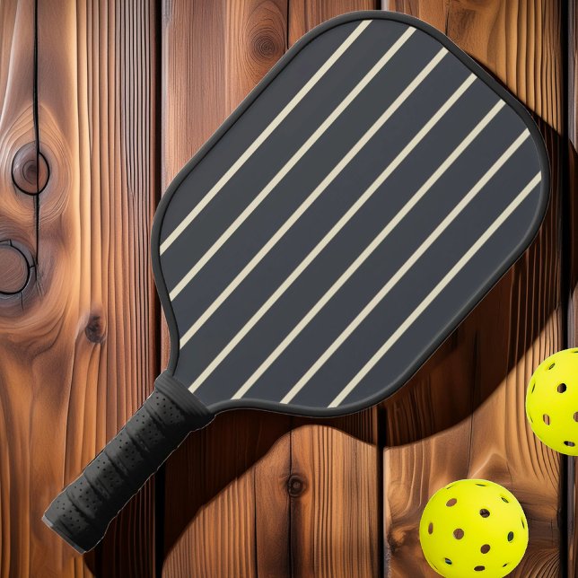 Mittelalterliche Streifen mediterrane Grau Farbe Pickleball Schläger (Von Creator hochgeladen)