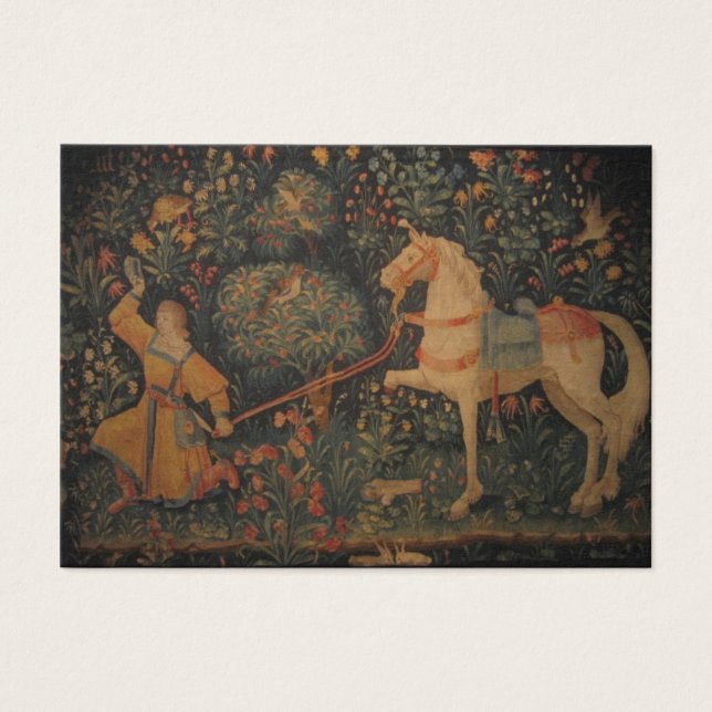 Mittelalterliche Tapisserie - im Wald (Vorderseite)