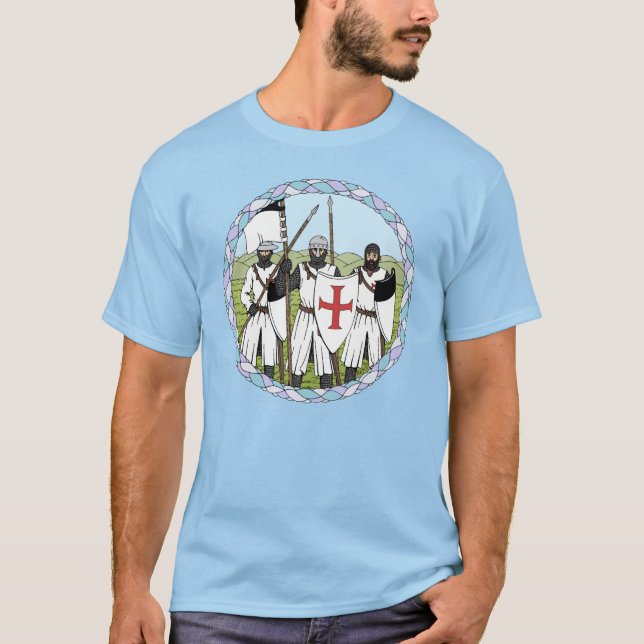 Mittelalterliche Tempelritter T-Shirt (Vorderseite)