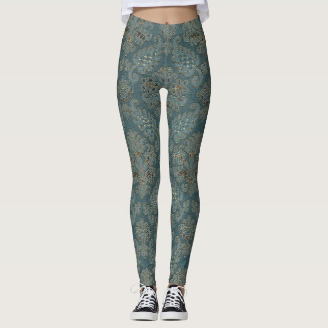 mittelalterliche Texturtextur Leggings (Vorderseite)
