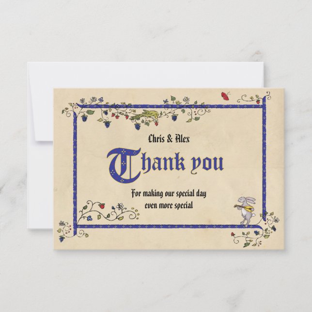 Mittelalterliche Tiere danke einer Flachkarte (Vorderseite)