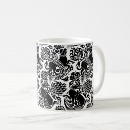 Mittelalterliche Tiere Kaffeetasse