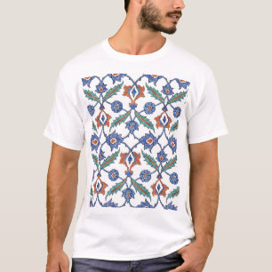 Mittelalterliche türkische Fliesen: Blumendekorati T-Shirt