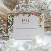Mittelalterliche Viktorianische Hochzeit RSVP Vint