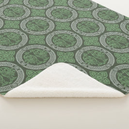 Mittelalterliche Vögel - Smaragdgrüner Sherpa-Blan Sherpadecke