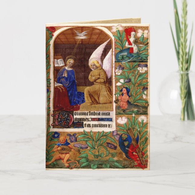Mittelalterliche Weihnachtskarte 1 Feiertagskarte (Vorderseite)
