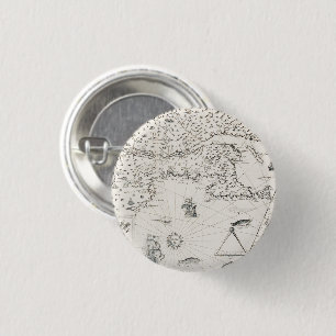 Mittelalterliche Weltkarte Quebec Button