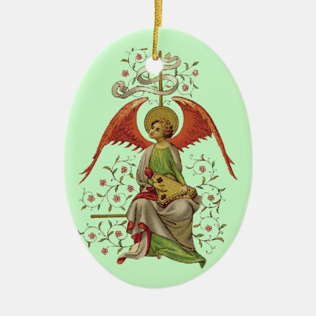 Mittelalterlicher Angel Keramik Ornament (Vorne)