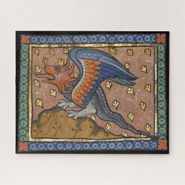 Mittelalterlicher Bestiardrache c. 1270 (Horizontal)