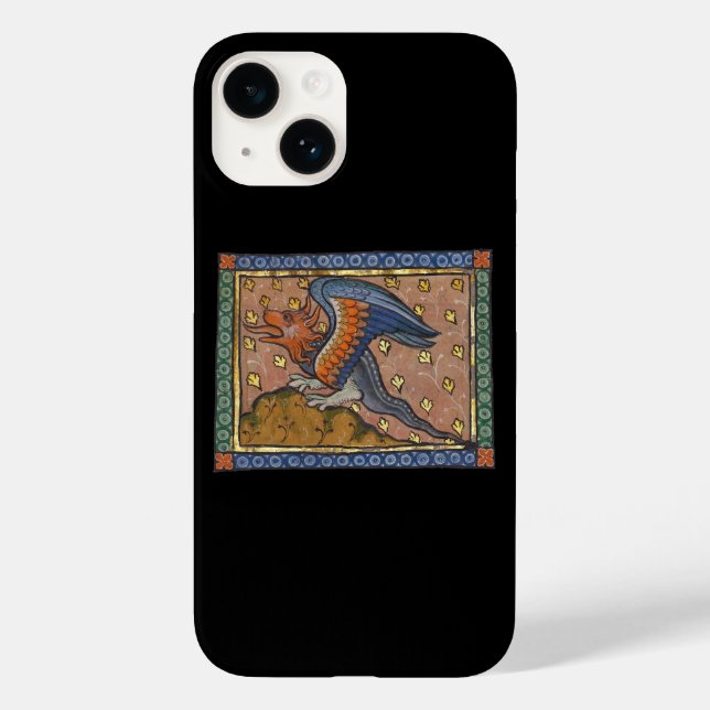 Mittelalterlicher Bestiardrache c. 1270 Case-Mate iPhone 14 Hülle (Rückseite)