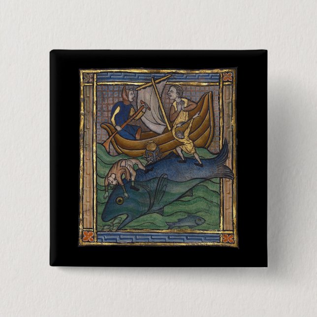 Mittelalterlicher Bestiarwal c. 1270 Button (Vorderseite)