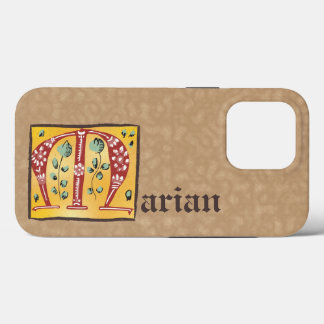 mittelalterlicher blutlichter Letter M Monogramm Case-Mate iPhone Hülle