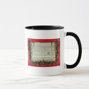 Mittelalterlicher Buchstabe des Protestes von dem Tasse