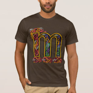Mittelalterlicher Buchstabe "M" Geschichtsliebhabe T-Shirt