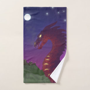 Mittelalterlicher Drache Badhandtuch Set