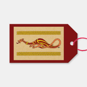 Mittelalterlicher Drache-Entwurf 2015 Geschenkanhänger