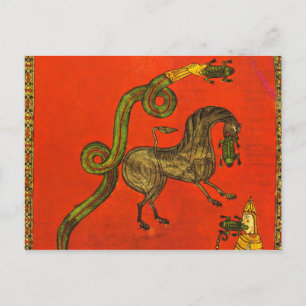 mittelalterlicher Drache Postkarte