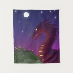 Mittelalterlicher Drache Wandteppich