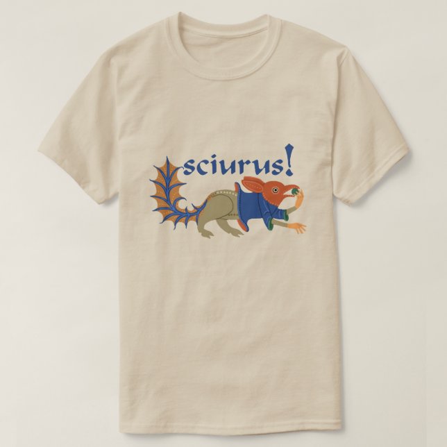 Mittelalterlicher Eichhörnchen-Thing-T - Shirt (Design vorne)