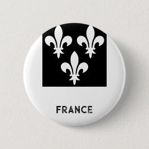 Mittelalterlicher französischer heraldischer Druck Button