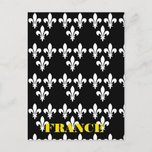 Mittelalterlicher französischer heraldischer Druck Postkarte