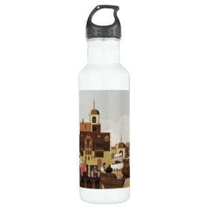 mittelalterlicher Hafen Edelstahlflasche