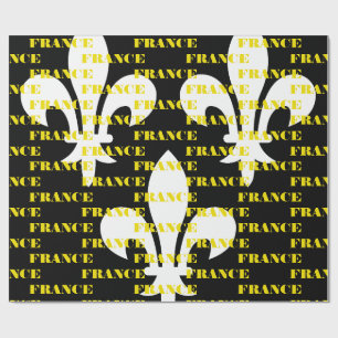 Mittelalterlicher Heraldikdruck Frankreich Monochr Geschenkpapier