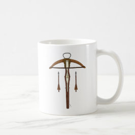 Mittelalterlicher Kreuzbogen mit Bolzen Kaffeetasse