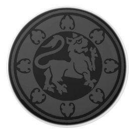 Mittelalterlicher Löwe Keramikknauf