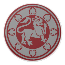 Mittelalterlicher Löwe Keramikknauf