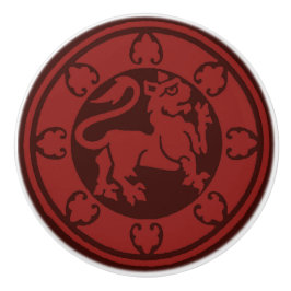 Mittelalterlicher Löwe Keramikknauf