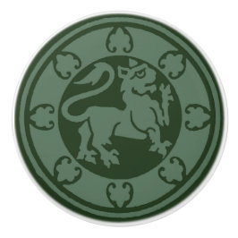 Mittelalterlicher Löwe Keramikknauf