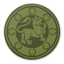 Mittelalterlicher Löwe Keramikknauf