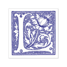 mittelalterlicher Manuskriptbuchstabe L Monogramm