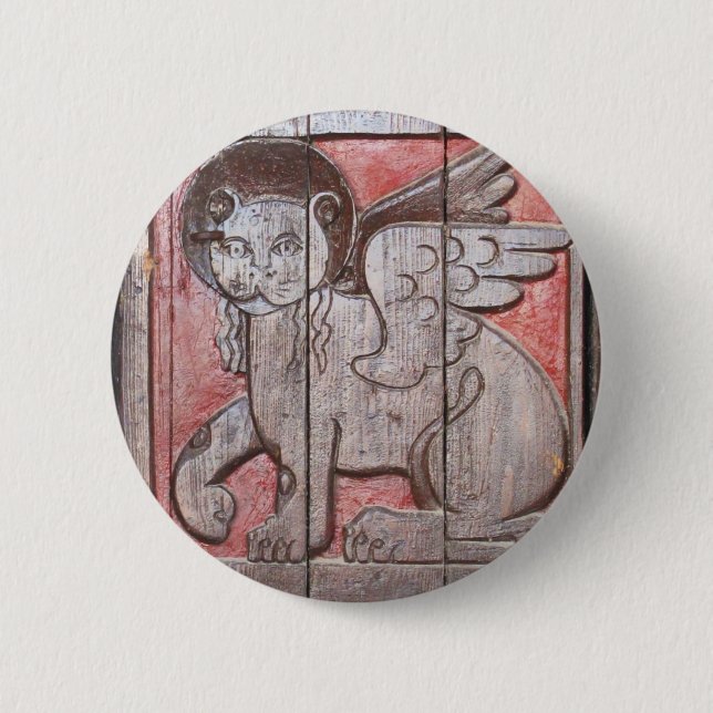 Mittelalterlicher mythologischer Löwe - Löwe des Button (Vorderseite)