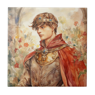 Mittelalterlicher Prinz Fliese