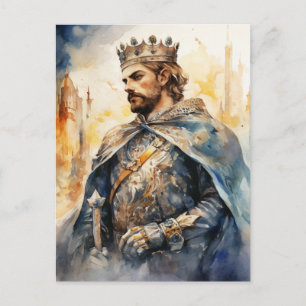 Mittelalterlicher Prinz Postkarte