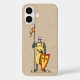 Mittelalterlicher Ritter Anfang des 13. Jahrhunder iPhone 16 Hülle