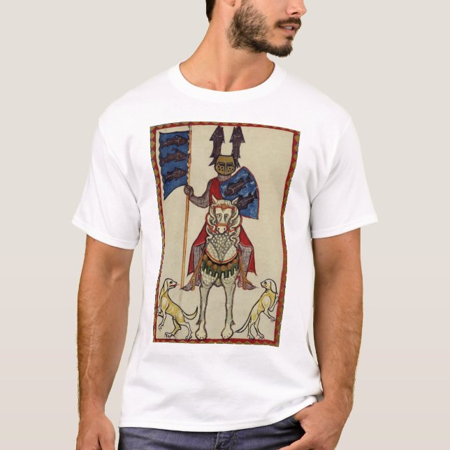 Mittelalterlicher Ritter, der vorwärts T-Shirt (Vorderseite)