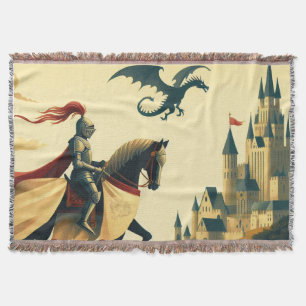 Mittelalterlicher Ritter/Drache/Burgfantsänger Decke